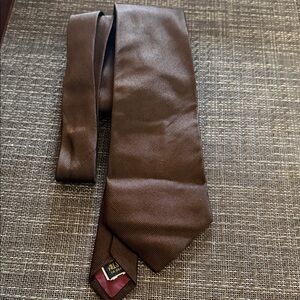 Harry Rosen Brown Silk Tie 00572